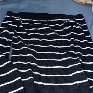stripped off the shoulder sweater/American Eagle